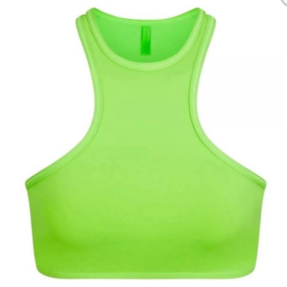 Skims High neck racer back bikini top